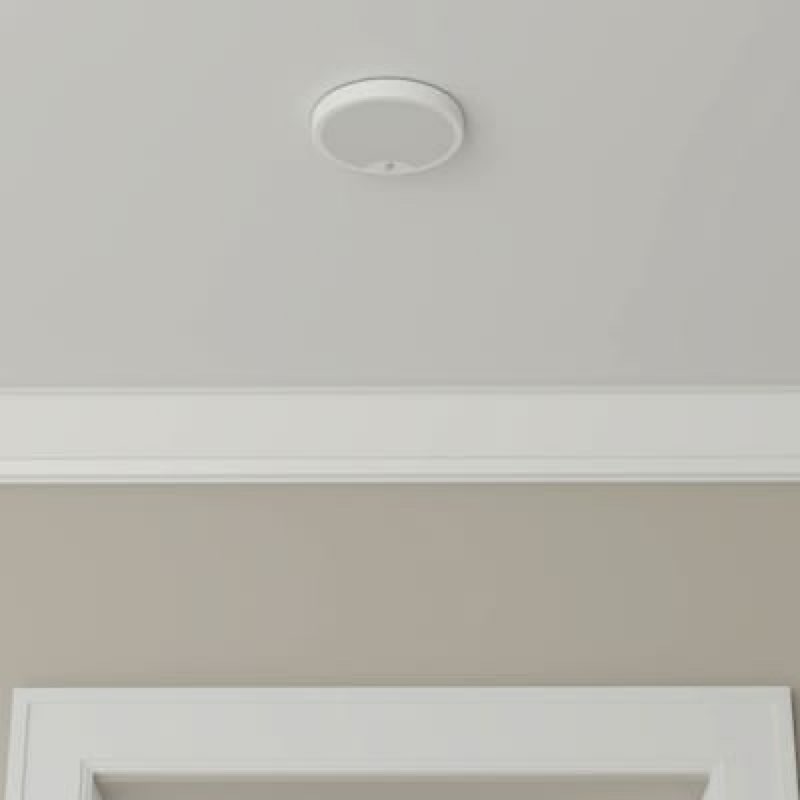 project source 7-in matte white indoor 1 -light led tunable white flush mount light plastic