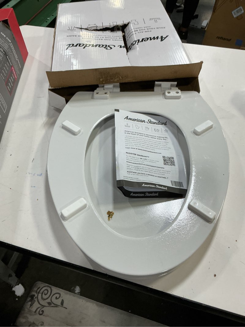 Condition photo showing Good Condition for American Standard 5503A.00B Cadet Elongated Closed-Front Toilet Seat with Soft Close White Toilets and Bidets 193406131048