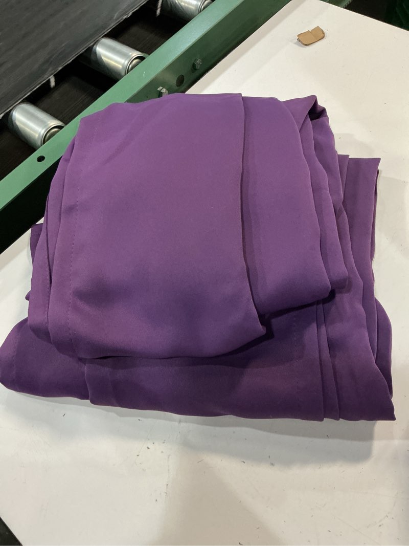 Condition photo showing Good Condition for chrisdowa blackout curtains for bedroom and living room 84 inches long | 2 panels set, thermal insulated, light blocking, room darkening, grommet, window treatment drapes, royal purple, 42 x 84 inch 42"w x 84"l (pack of 2) royal purple
