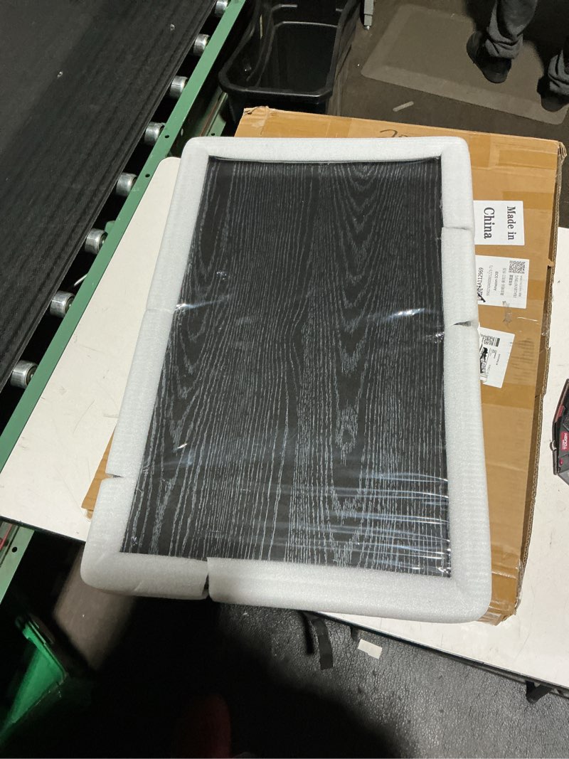 Condition photo showing Good Condition for Similar to PATIKIL Wood Serving Tray 12x8 Inch Outer Base, Rectangular Decorative Platter for Home Decor Kitchen Table Candle Holder, Black 11.8\" x 7.9\" x 0.9\"