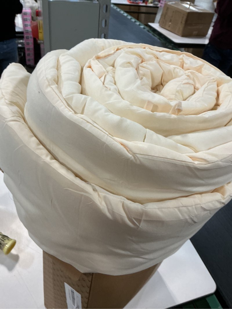 Condition photo showing Good Condition for bedsure comforter duvet insert - quilted comforters cal king size, all season duvet, gentlesoft down alternative bedding, with 8 tabs, gifts for women/men, cream,cal king 102 x 96 inches cream california king