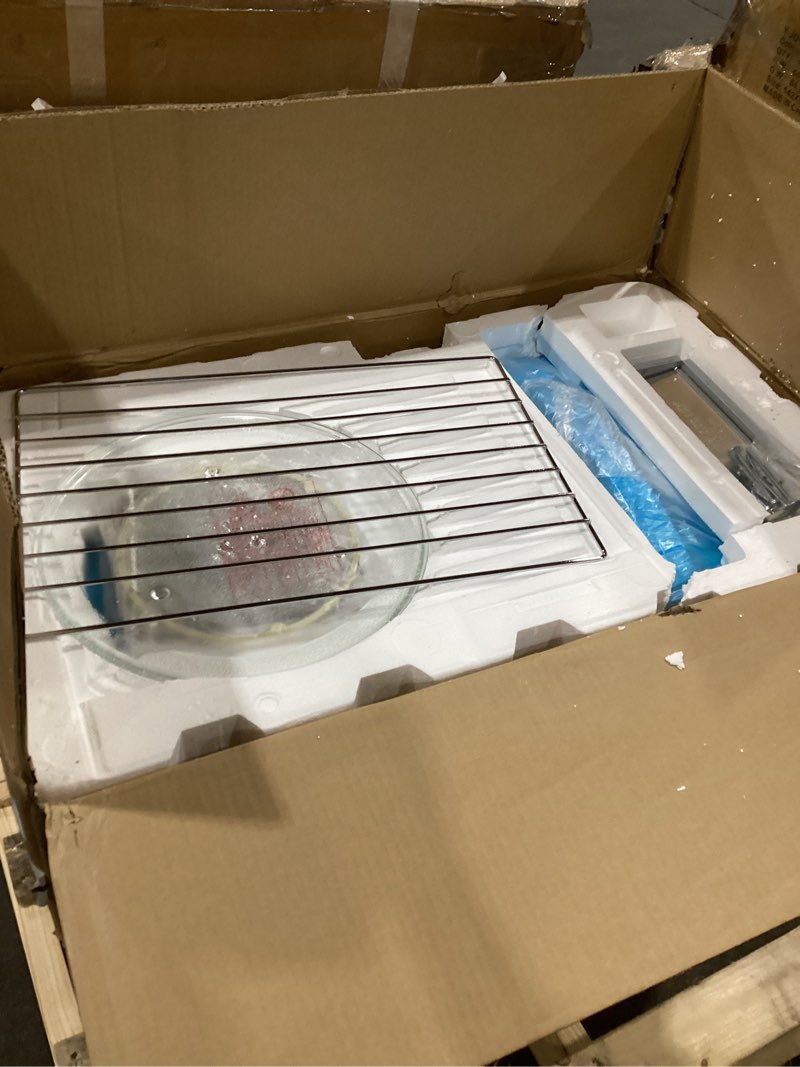 Condition photo showing Good Condition for ThermoMate 30" White Over the Range Microwave with 1.9 Cu. Ft. Capacity, Over the Stove with One Touch, 1000 Cooking Watts, 400 CFM and Sensor Cooking, 11 Power Levels, LED Lighting 1.9 Cu.Ft, White