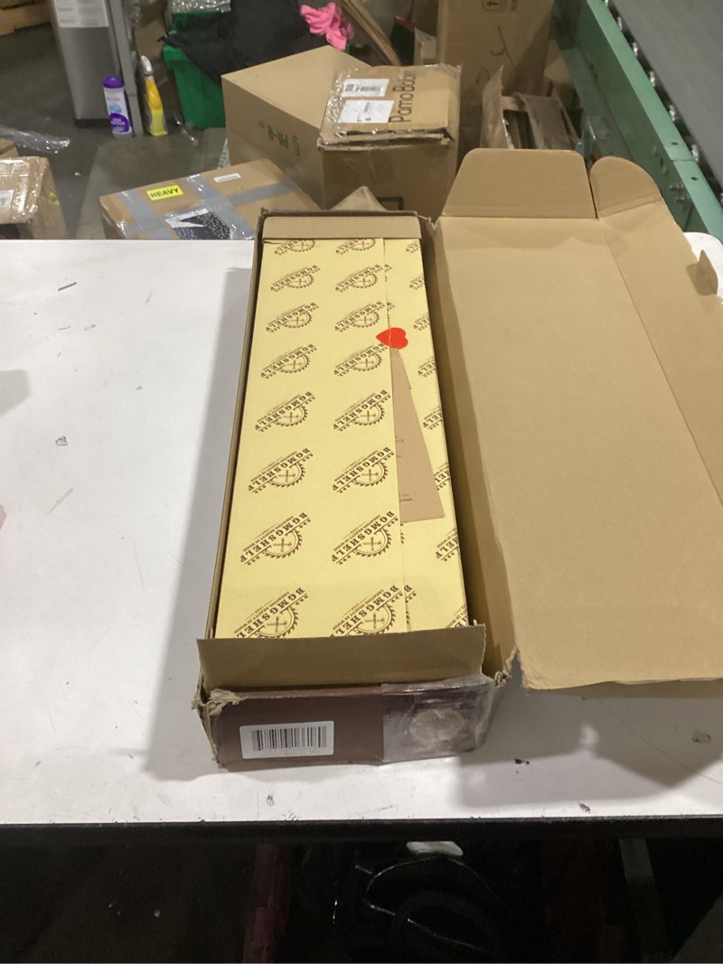 Condition photo showing New/Like New for BGMG Wood Floating Shelves for Wall 24 inch Set of 2, Rustic Wooden Wall Mount Shelves for Bathroom Living Room Bedroom Kitchen Farmhouse -24x 6.7 x1.25 inch-Dark Walnut