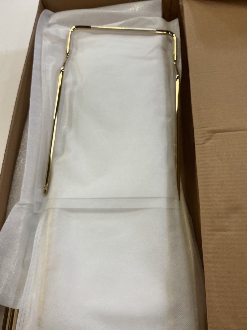 Condition photo showing Good Condition for bvl bathtub tray stainless steel with marble base gold bathtub tray with white marble base adjustable & rustproof bath caddy for spa, relaxation, bath bombs
