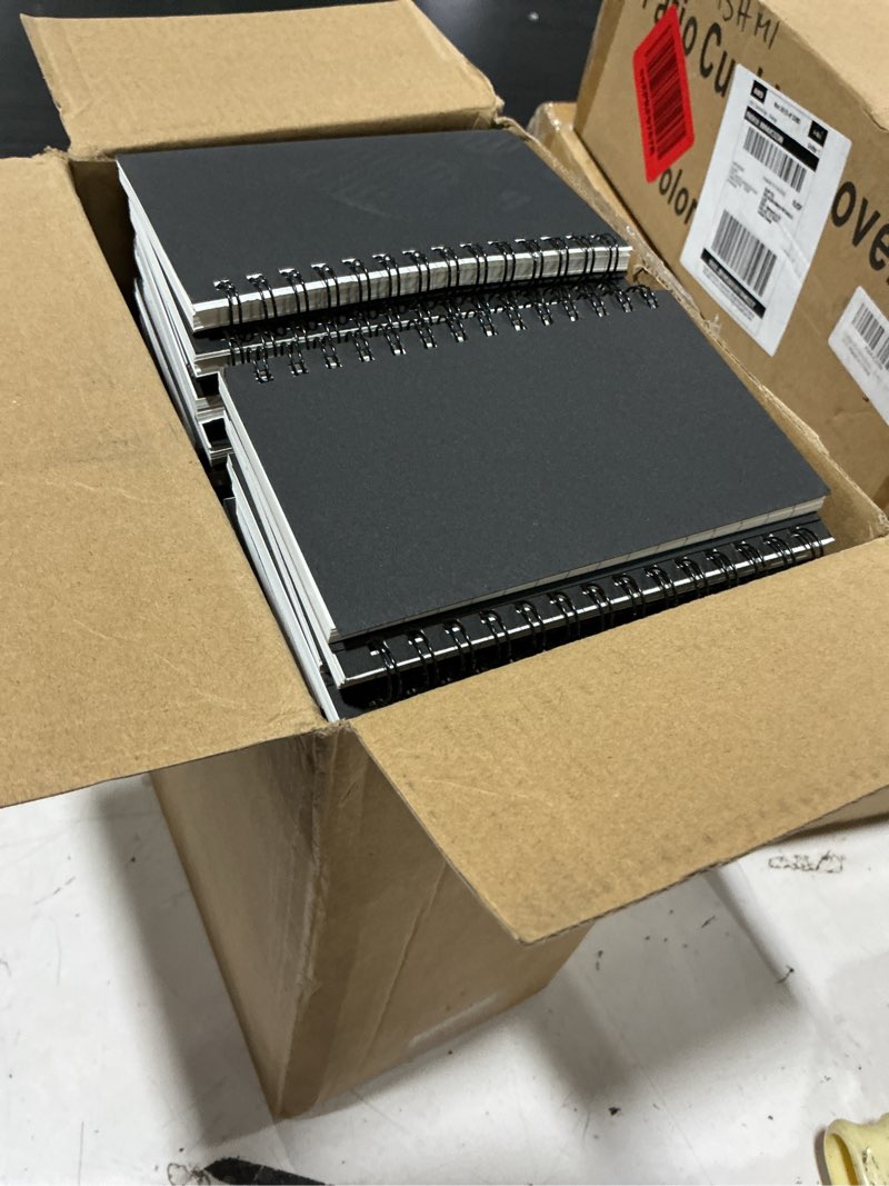 Condition photo showing New/Like New for jutom 100 pcs small spiral notebooks memo pads 3x5 bulk small pocket notepads back to school supplies mini notebook with lined mini journals for office & work, 120 pages (black) 100 black