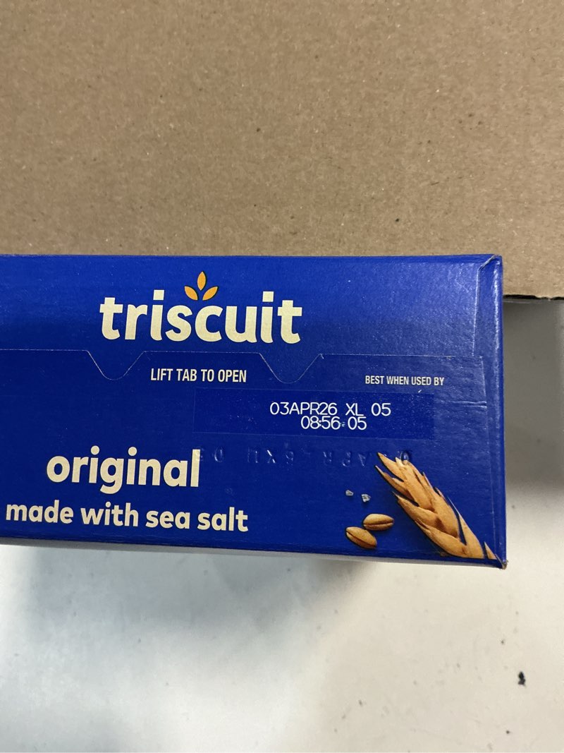 Condition photo showing New/Like New for Triscuit Whole Grain Wheat Crackers 4 Flavor Variety Pack, Lunch Snacks, Bulk Snack Crackers, 4 Boxes 34 Ounce (Pack of 1)( BB 03/April/2026)