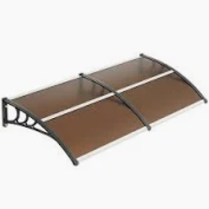vevor window door awning canopy 78" x 38", upf 50+ polycarbonate entry door outdoor window awning ex