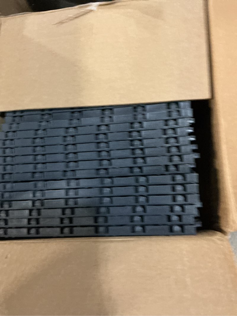 Condition photo showing Good Condition for VEVOR Garage Tiles Interlocking, 12 x 12 x 0.53 inch 50 Pack Garage Floor Covering Tile, Non-Slip Double-Sided Texture Garage Flooring Tiles, for Garages, Basements, Repair Shops, Graphite Gray Graphite Gray 50 Pack