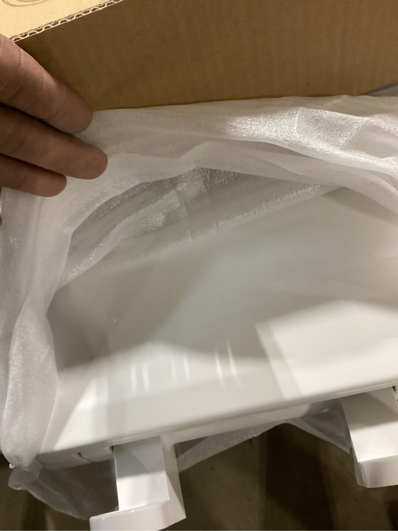 Condition photo showing Good Condition for toilet seat risers, elevated toilet seat 3 inch, heavy duty, never loosen, soft close, easy install & clean, elongated raised toilet seat bowl (18.5”), white elongated toilet seat risers