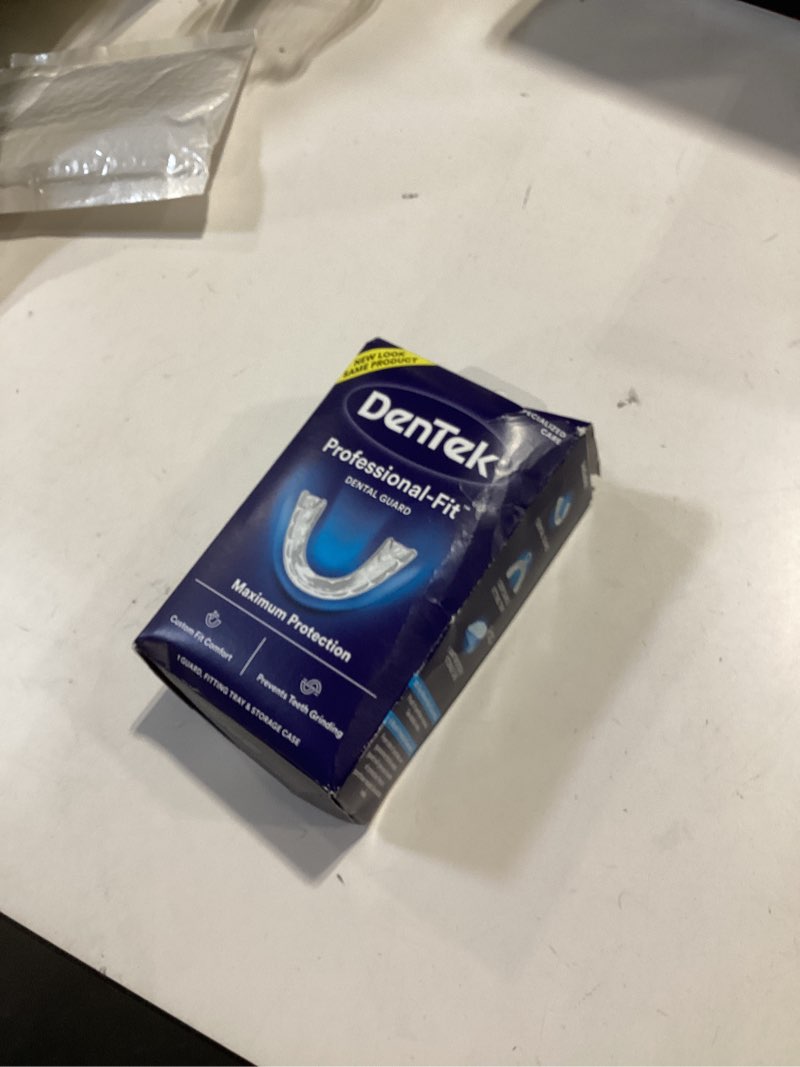 Condition photo showing New/Like New for DenTek Professional-Fit Dental Guard, Mouth Guard for Grinding Teeth at Night, 1 Count 1 Count (Pack of 1)