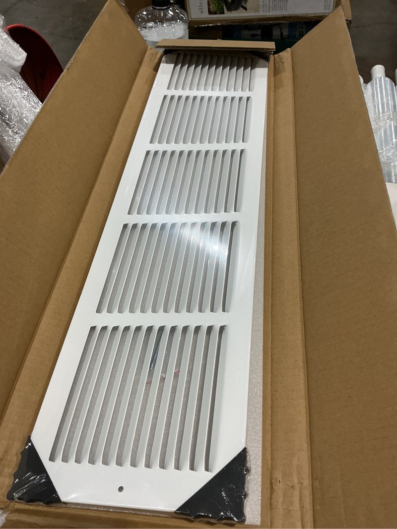 Condition photo showing Good Condition for 30x6 return air grille for 30"w x 6"h duct opening,return air vent cover | steel wall ac hvac air vent cover grill hvac cold air intake grille without filter house,outer dim:31.75"w x 7.75"h for 30''w×6''h-duct opening