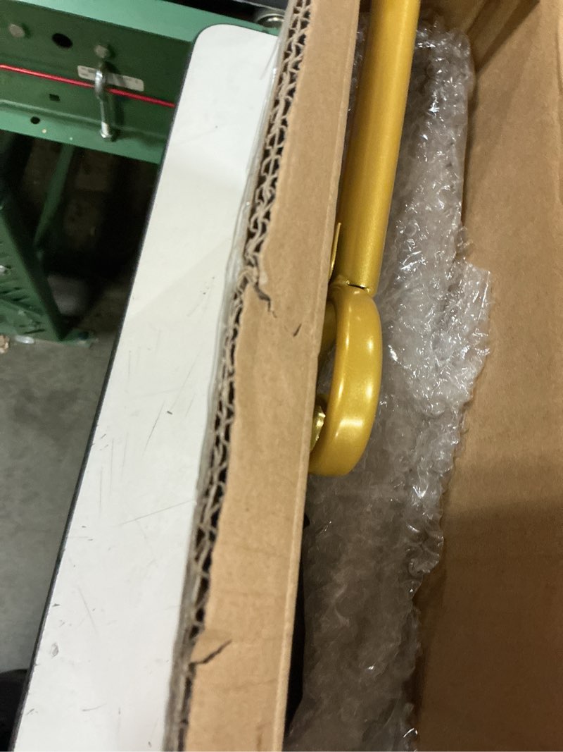 Condition photo showing Good Condition for 53.9" gold easel stand for sign, heavy duty metal display easel with storage bag, adjustable art easel for wedding sign, welcome sign, picture gold iris
