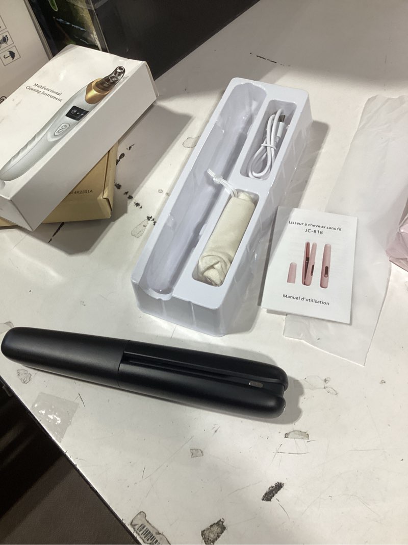 Condition photo showing Good Condition for Similar product SUNMAY Cordless Hair Straightener, 0.85 Inch Titanium Portable Hair Straightener for Travel, Cordless Mini Flat Iron Hair Straighteners and Curlers 2 in 1, Dual Voltage, On-The-Go & 20S Fast Heat Up