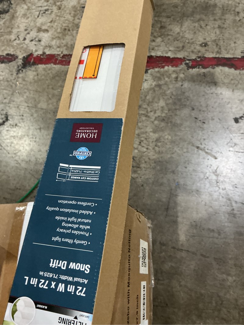 Condition photo showing New/Like New for snow drift cordless light filtering cellular shades for windows - 72 in w x 72 in l (actual size 71.75 in w x 72 in l)