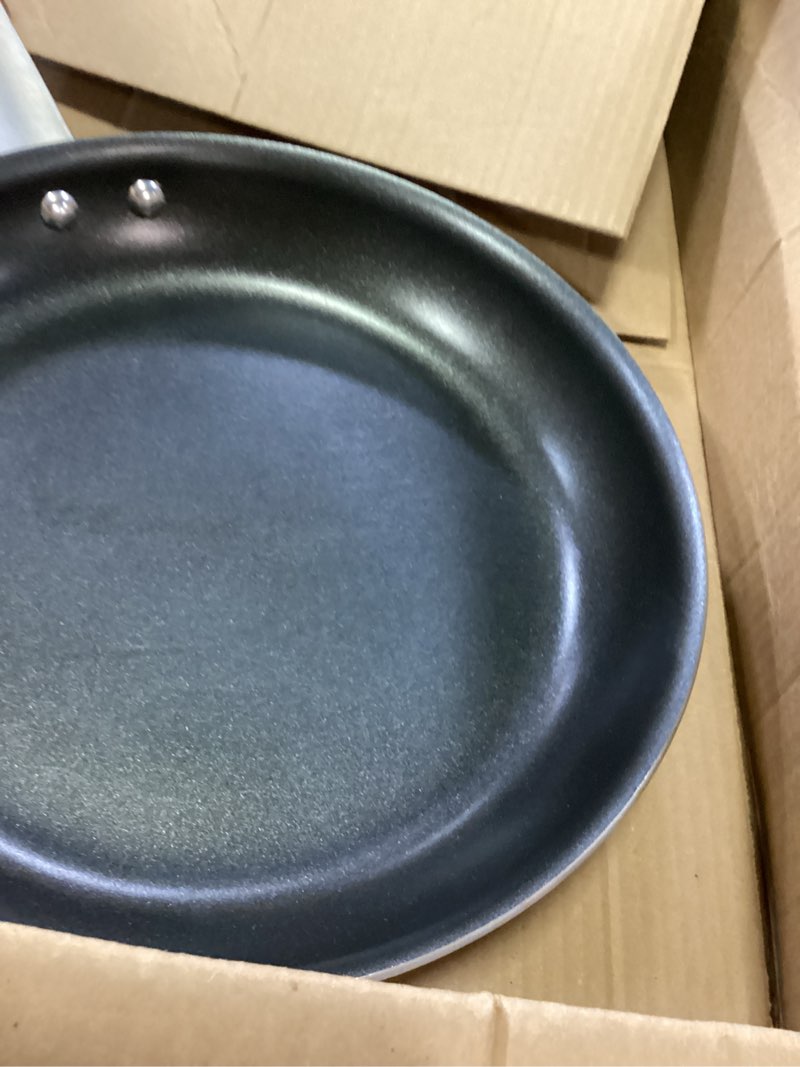 Condition photo showing Good Condition for tramontina professional 10-inch non stick frying pan, heavy-gauge aluminum skillet with reinforced nonstick coating, red handle, dishwasher and oven safe nonstick (red handle) 10 inch