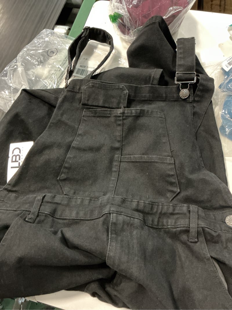 Condition photo showing Good Condition for longbida men's denim bib overalls fashion slim fit jumpsuit with pockets xx-large black