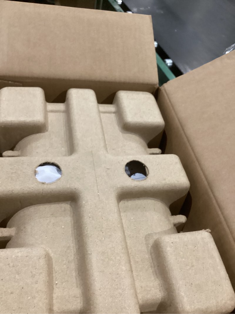 Condition photo showing As Is for Comfort Zone Electric Mini Fireplace Space Heater with Realistic 3D Flame, Stay-Cool Body, Carry Handle, Overheat Sensor, and Safety Tip-Over Switch, Ideal for Home, Bedroom, & Office, 1,200W, CZFP1 Red