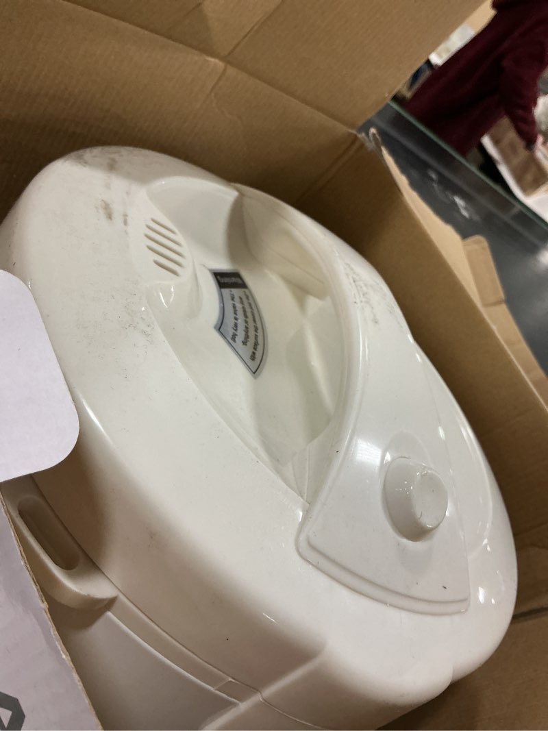 Condition photo showing As Is for Tayama 20-Cup White Rice Cooker with Steamer and Non-Stick Inner Pot