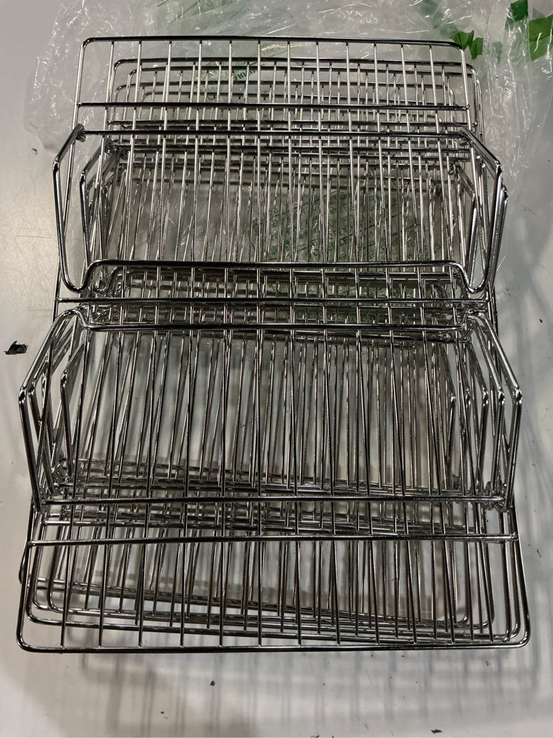 Condition photo showing Good Condition for herogo 15" x 10" cooling rack, 6-tier stainless steel baking rack for cookies, cupcakes, and pastries, collapsible space-saving design, dishwasher safe, ideal for baking, roasting, and drying