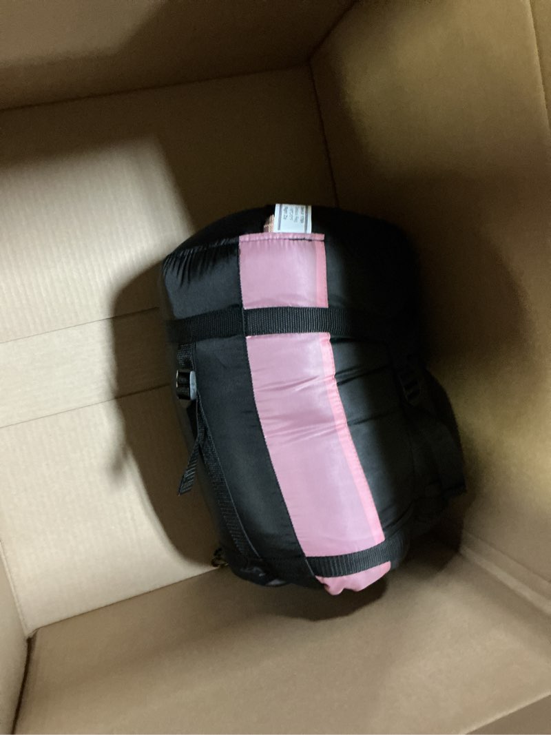Condition photo showing Good Condition for teton celsius regular, 25f, 20f, 0f degree sleeping bags, all weather bag for adults and kids, camping made easy and warm, travel sack included brown & pink regular 0f