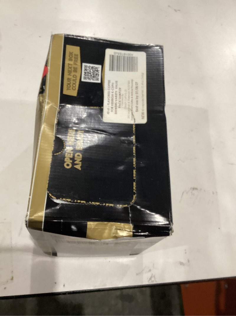 Condition photo showing New/Like New for Crazy Cups Flavored Coffee Pods Variety Pack for Keurig K Cups Brewers, Assorted Flavored Coffee Sampler, 40 Count Flavored Coffee Variety 40 Count (Pack of 1)