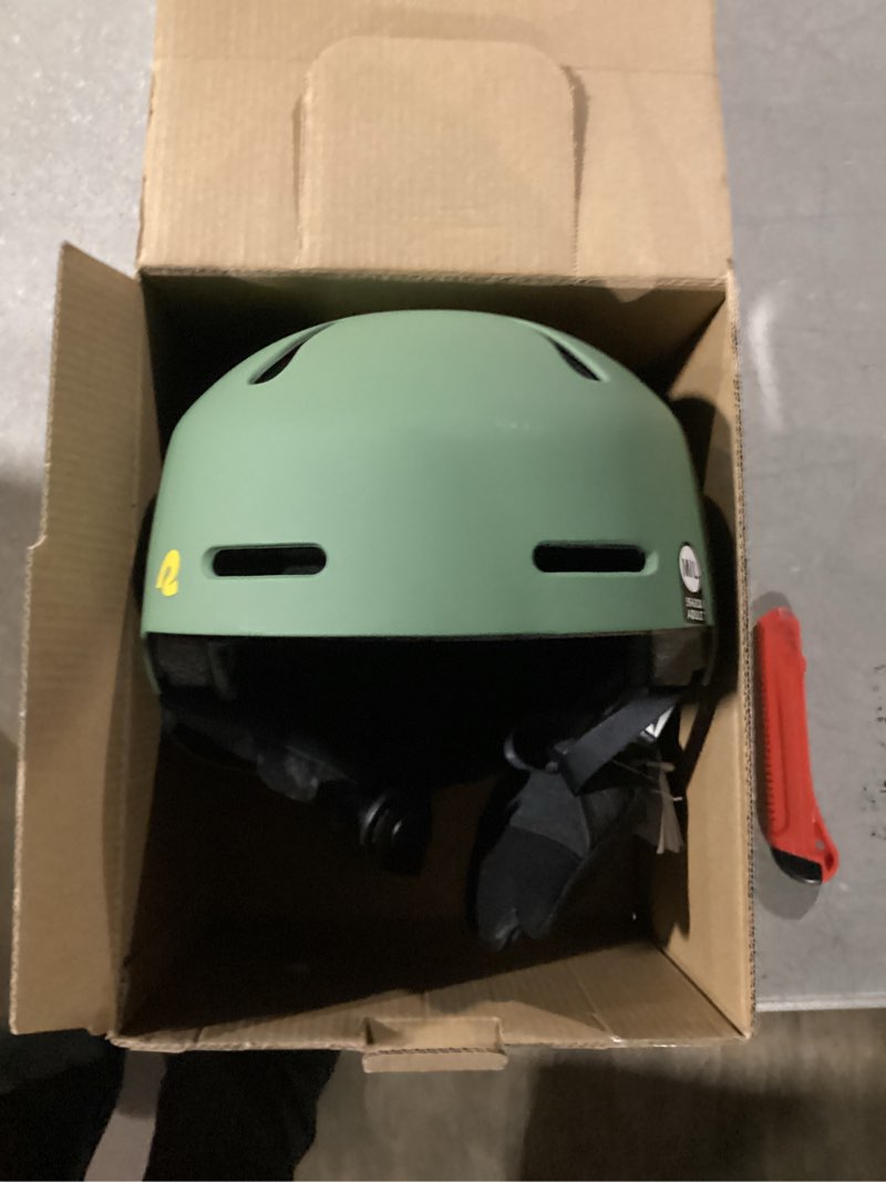 Condition photo showing Good Condition for Retrospec Comstock Ski Helmet - Snowboard Helmet for Adults & Youth - Adjustable Fit Snow Helmet with Protective Shell and Breathable Vents for Men, Women, Boys & Girls Matte Forest M/L: 59-62cm