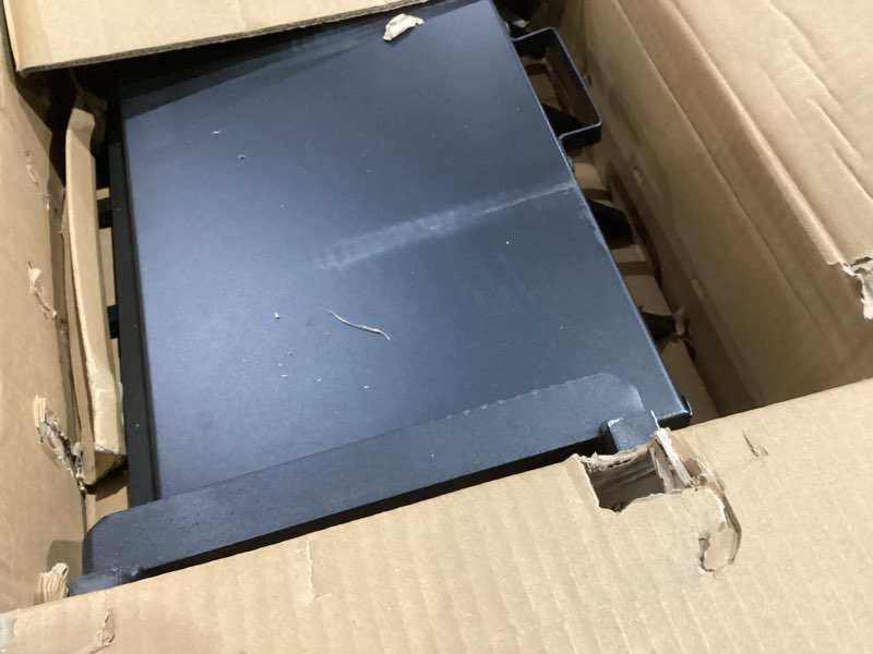 Condition photo showing As Is for Fireplace Grate 20 Inch- Wood Stove Fireplace Log Grates with Ember & Ash Trays Pan, Heavy Duty Wrought Cast Iron Rack Holder Pit for Indoor Outdoor Chimney Hearth