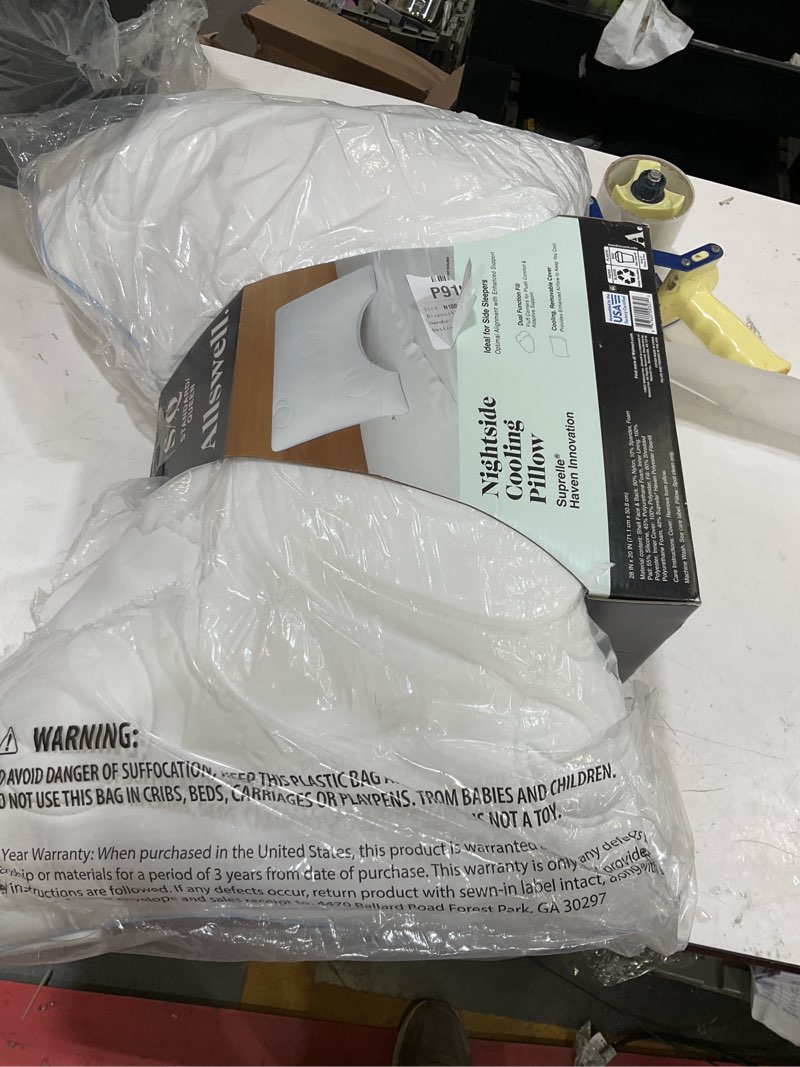 Condition photo showing Good Condition for allswell nightside cooling pillow with dual function fill, standard/queen