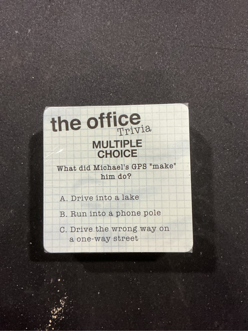 Condition photo showing Good Condition for Cardinal The Office Trivia Game - 2 Or More Players Ages 16 and Up Medium