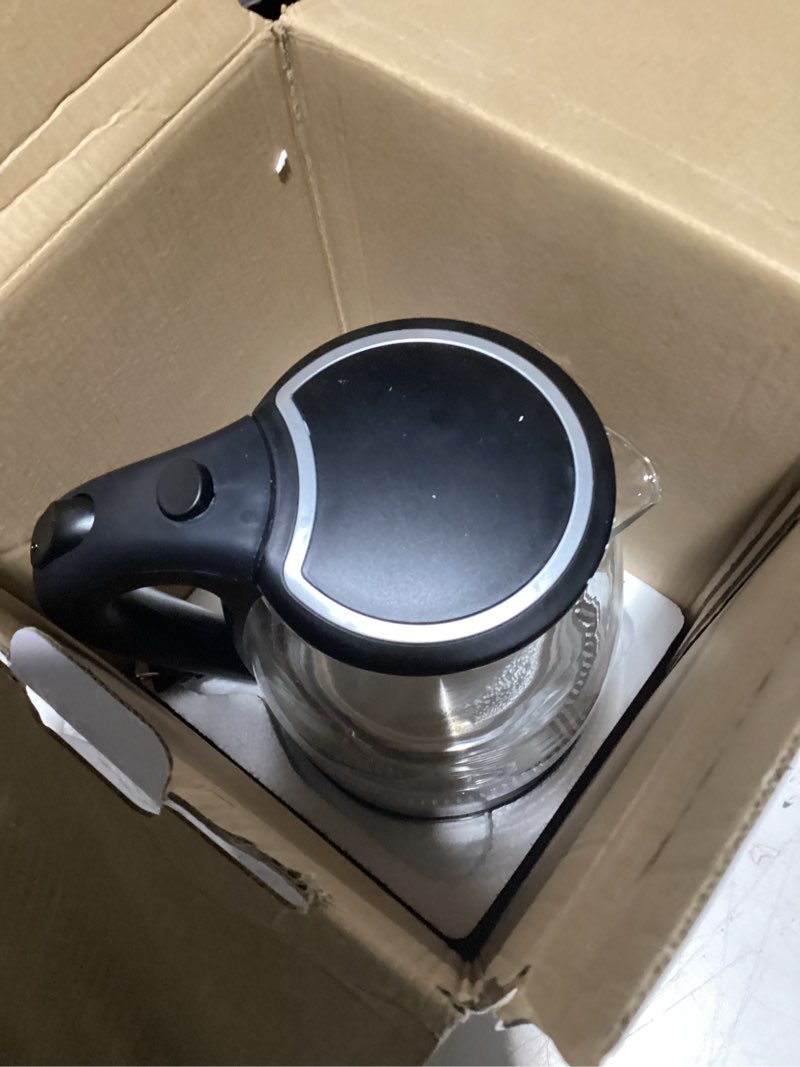 Condition photo showing As Is for Megawise Electric Glass Kettle with Auto Shut-Off (1.8L)