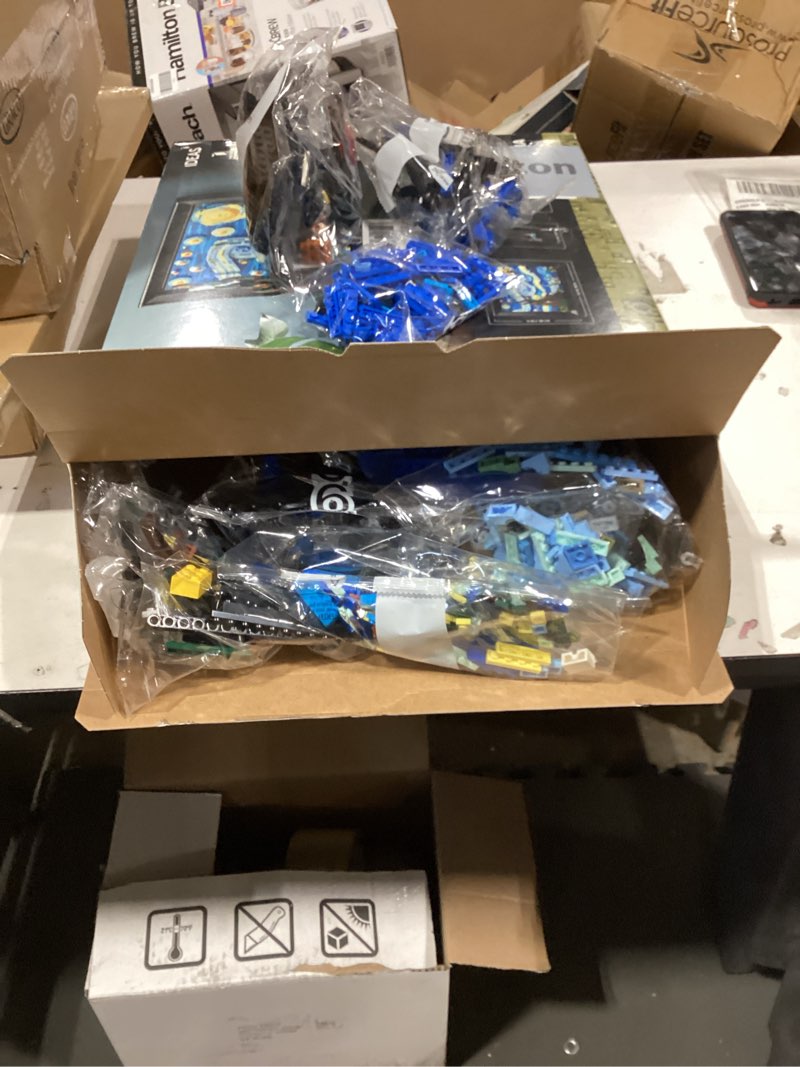 Condition photo showing New/Like New for lego ideas vincent van gogh the starry night - building set for adults, ages 18+ - beautifully detailed home wall art decor - gift for men & women - 21333 standard packaging