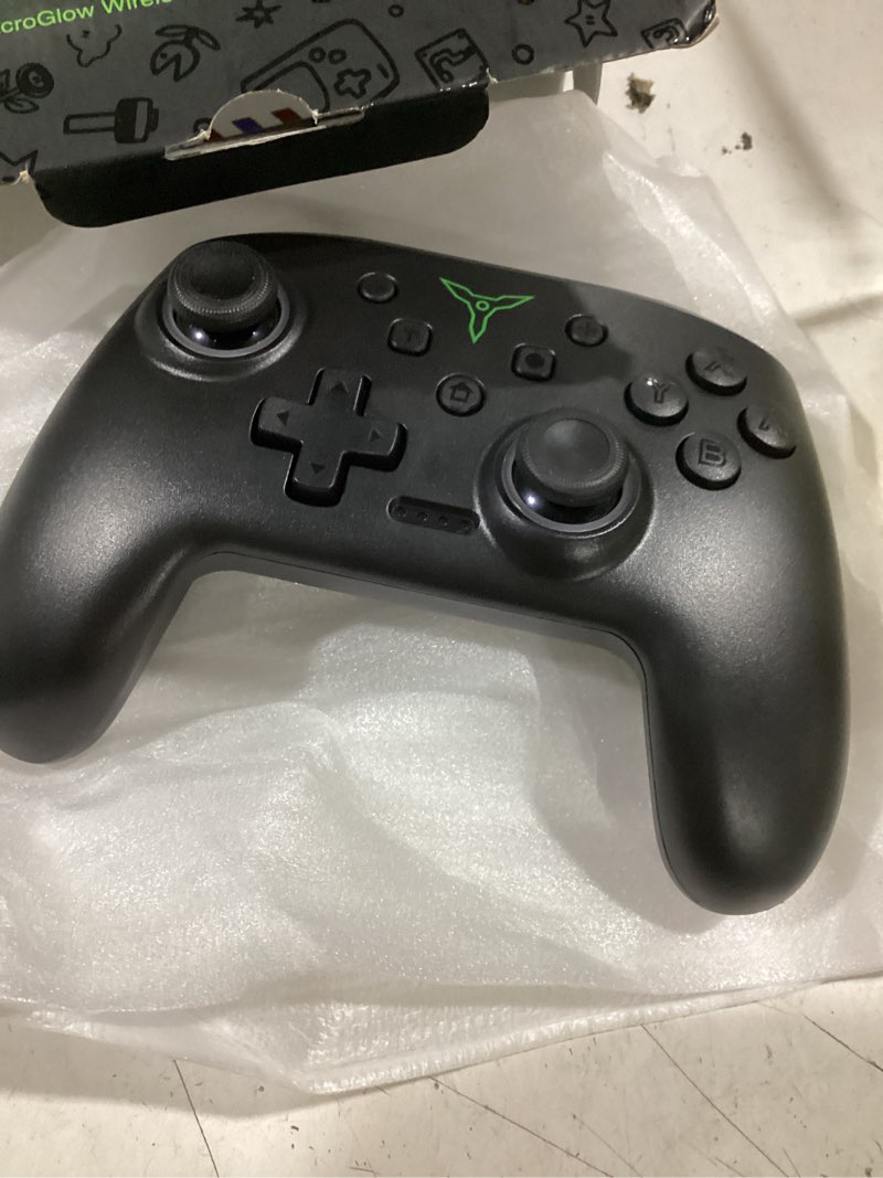 Condition photo showing Good Condition for switch controller, wireless switch controller compatible with switch controller 1/switch 2/switch lite/oled, wireless switch controllers work with ios/android/pc with rgb light, programmable, turbo & wakeup black