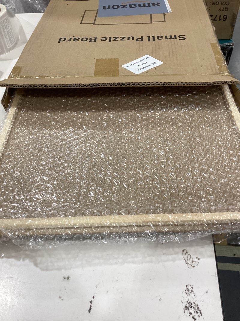 Condition photo showing Good Condition for small puzzle board 18.1 x 14.4 inch puzzle table - suitable for personal small jigsaw puzzles table with 2 storage drawers,portable lightweight jigsaw puzzle board(100-300pcs)