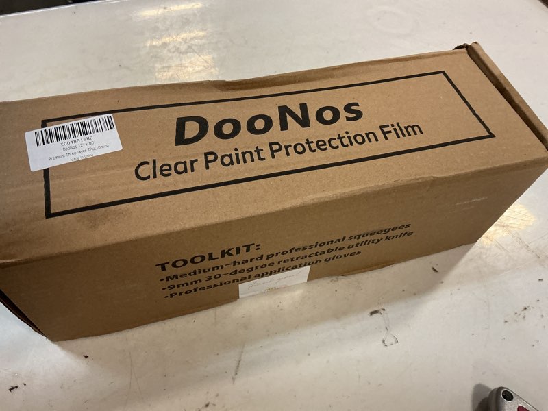 Condition photo showing New/Like New for DooNos® 12" x 80" Clear Car Paint Protection Film | 10 Mil TPU Polyurethane PPF Film Roll with Installation Tools for Car, Truck, Motorcycle, Bike 12-by-80 Inches (10 Mils)
