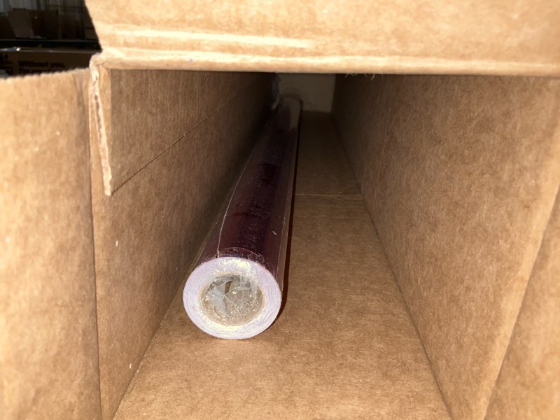Condition photo showing New/Like New for LaRibbons Red Metallic Wrapping Paper, 17 Inch X 40 Feet (56.6 sq.ft) Solid Color Paper Roll, Gift Wrapping Paper Rolls for Wedding, Birthday, Christmas, Baby Shower Red 1 roll (Pack of 1)