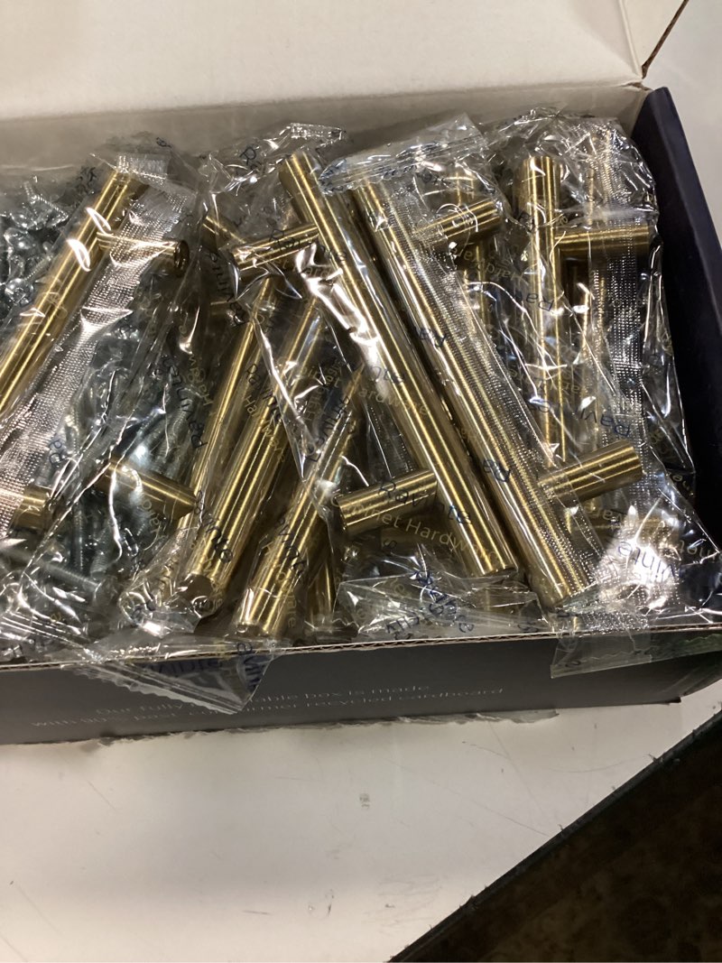 Condition photo showing Good Condition for ravinte 30 pack kitchen cabinet handles champagne bronze 3 inch hole center stainless steel pulls for dresser drawer cupboard handles with screwdriver, 5 inch length 30 3 inch hole center