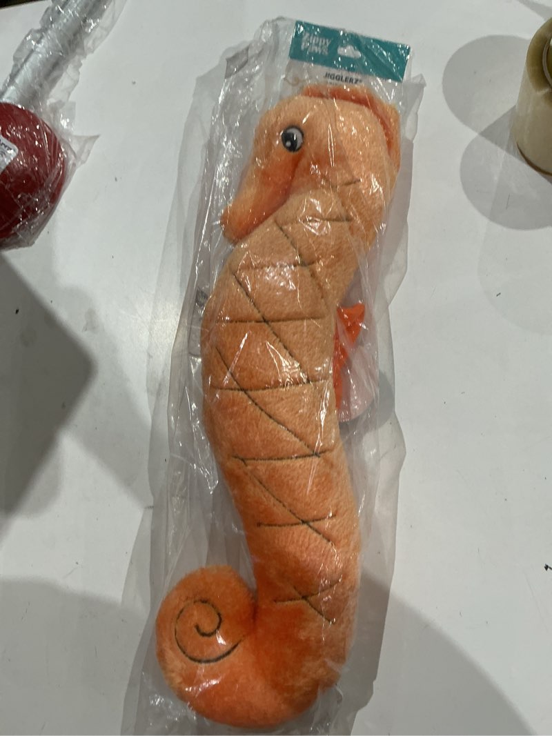 Condition photo showing Good Condition for zippypaws jigglerz dog squeaky toy to keep them busy, pet product- seahorse 20 x 4 x 4 in seahorse