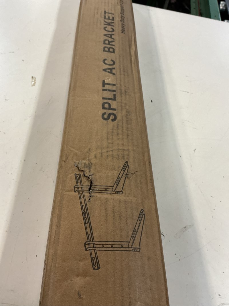 Condition photo showing New/Like New for mini split wall mounting bracket: wall mount ac bracket for outside 9000-36000 btu mini split air conditioner with leveler universal ductless ac and heat pump systems outdoor- up to 490 lbs 9000btu-36000btu