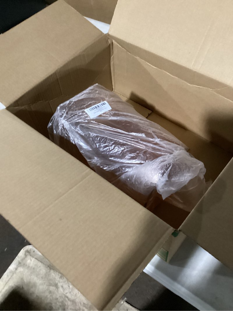 Condition photo showing As Is for Bathroom Trash Can 8.7 x 7.1 x 9.8 Inch Small Trash Can Plastic Wastebasket Large Capacity Orange Round Garbage Can for Bathroom Bedroom Office Kitchen Dorm Room (L) Large Orange