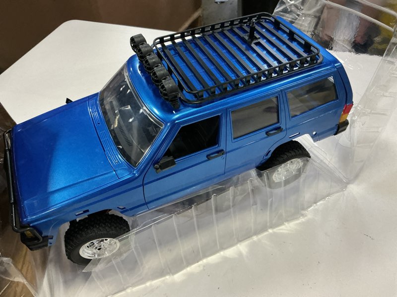 Condition photo showing Good Condition for fistone 1:12 scale remote control car, rc rock crawler, 2.4ghz 4wd off-road remote control truck with led light, all terrains climbing vehicle, waterproof outdoor rc car kids age 8-12 adults gifts