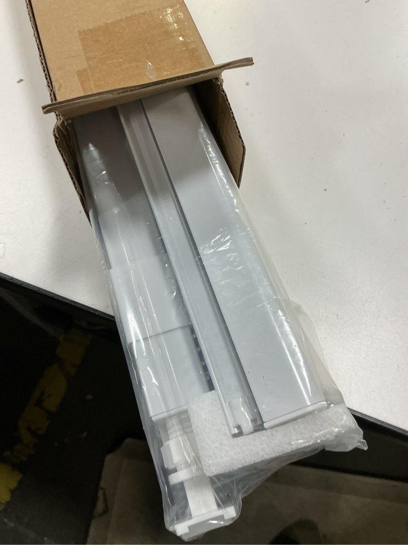 Condition photo showing Good Condition for LazBlinds Cordless Zebra Blinds for Windows - Dual Layer Light Filtering & Blackout Roller Shades, Free-Stop Lift System, No Drill Easy Install, Day & Night Privacy with Valance, 30" W X 64" H, White 30"W X 64"H White