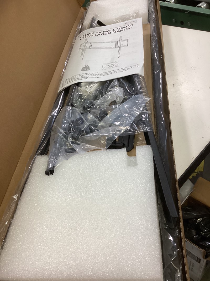 Condition photo showing Good Condition for HOME VISION Heavy Duty TV Wall Mount for Large TVs 60-120 Inch, Tilting TV Wall Mount, Max VESA 900x600, Holds up to 220lb, Fits 16/18/24/32 Inch Studs