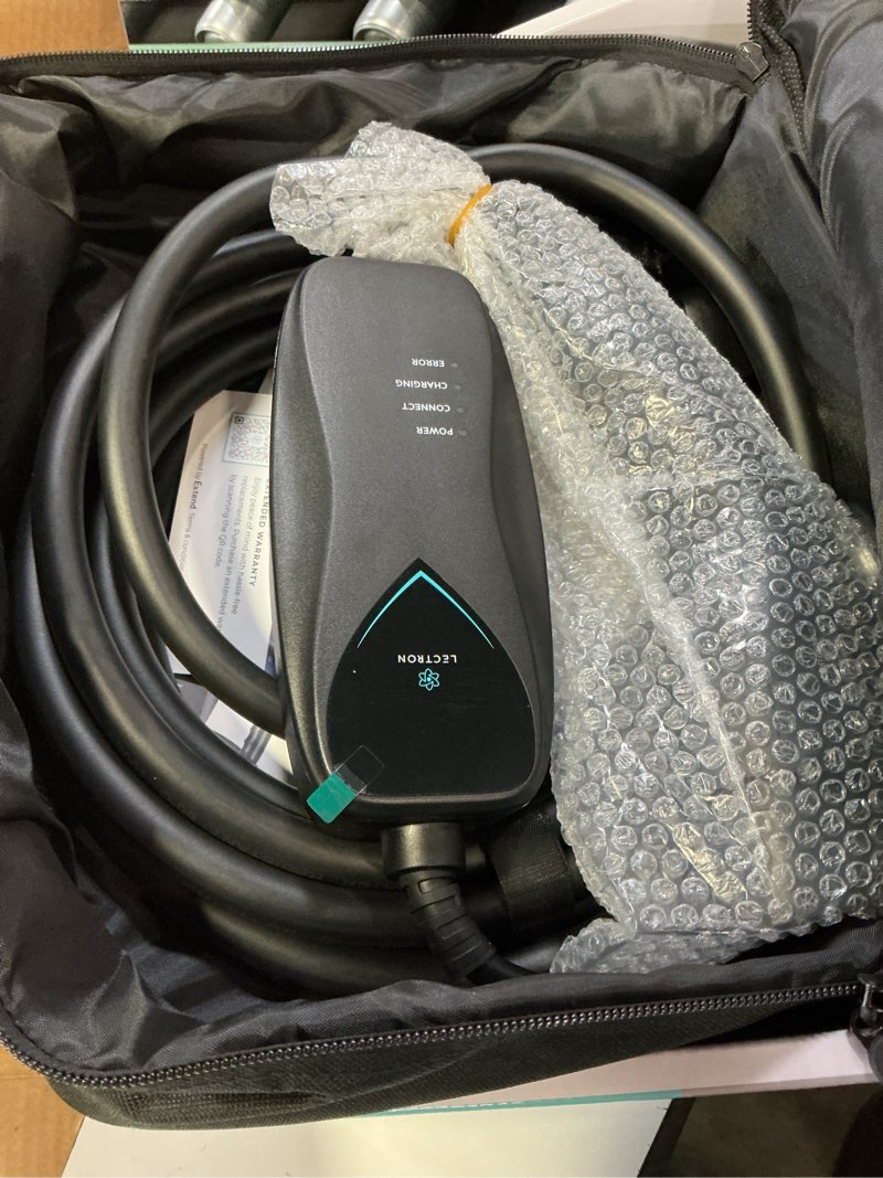 Condition photo showing New/Like New for lectron level 1 ev charger - etl certified, 120v, 15 amp, 16 ft extension cord & j1772 cable - portable electric car charger for j1772 evs and plug-in hybrid vehicles 15a nema 5-15