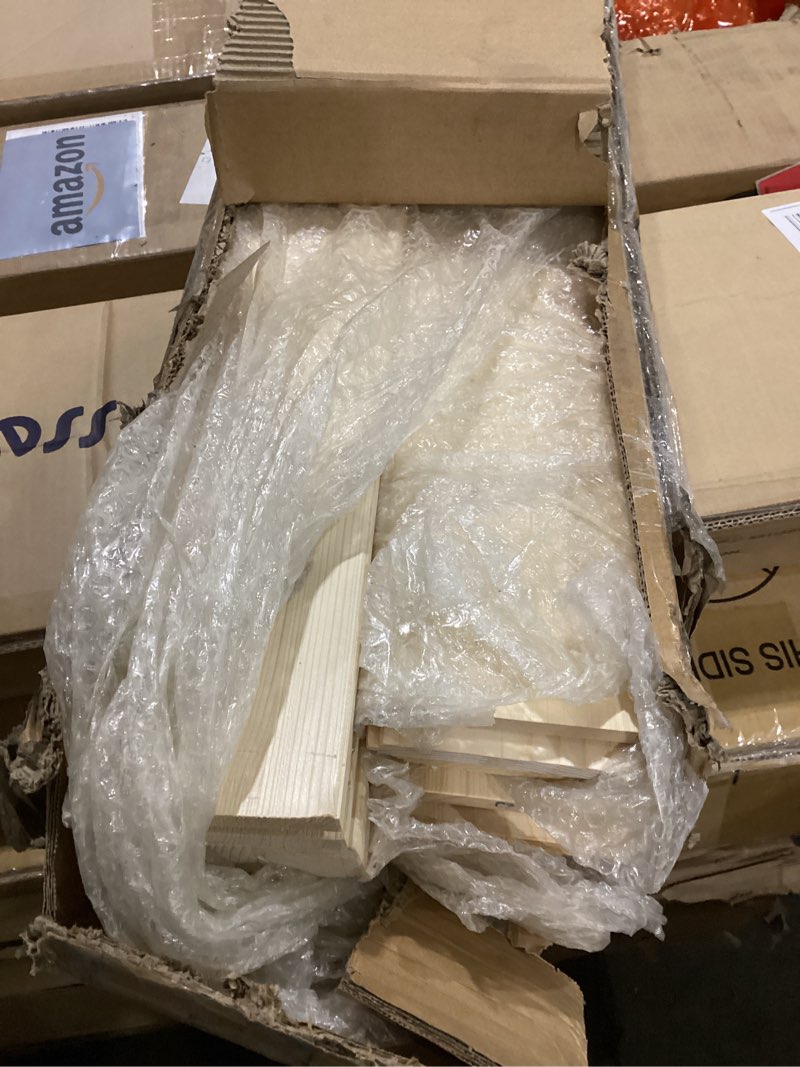 SmartStandard 24in x 84in Sliding Barn Wood Door Pre-Drilled Ready to Assemble, DIY Unfinished Solid