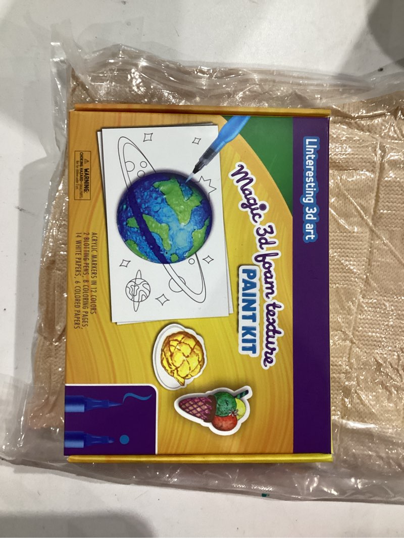 Condition photo showing New/Like New for Mfitjetng 43 PCS Magic Foam Texture Painting, 3D and Fun Art,Including 12 Colors Brush Tip Acrylic Paint Markers (Replacement pack-31Pcs Set)