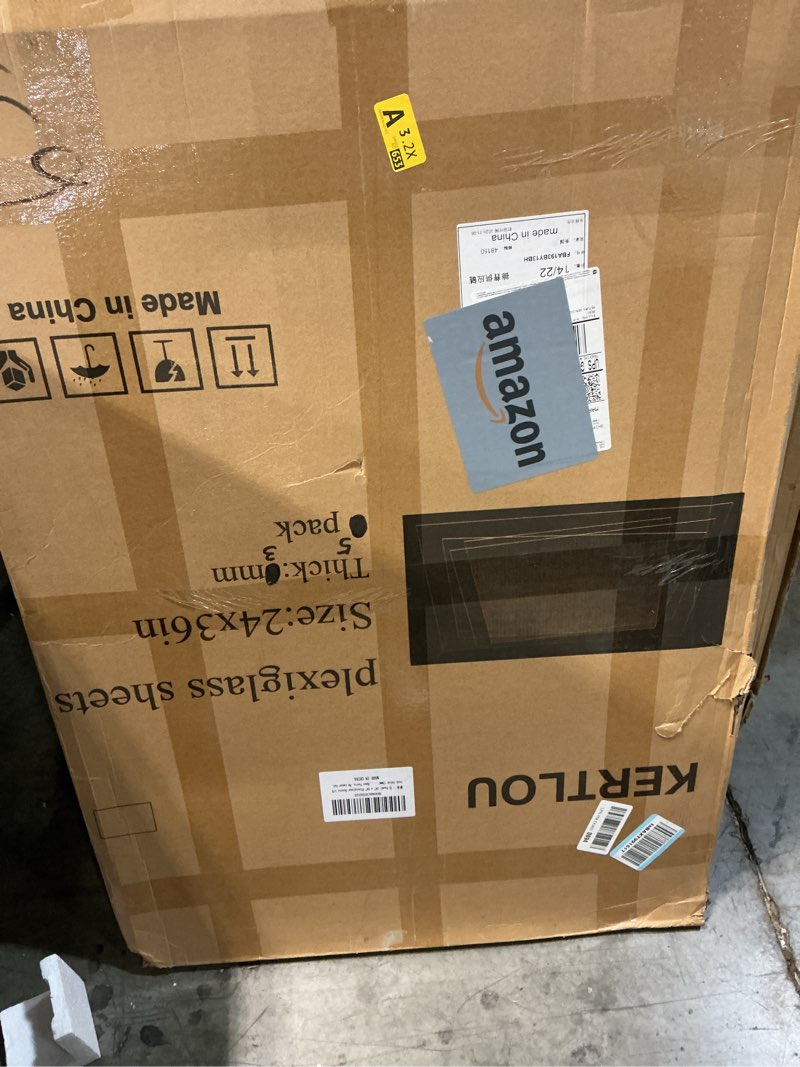 Condition photo showing Good Condition for (5 Pack) 24" x 36" Plexiglass Sheets 1/8 inch Thick (3mm), Clear Acrylic Sheets Panel Cut to Size Plexiglass Acrylic Board, Cut with Engraver, Power Saw or Hand Tools, No Laser Cut. 24" x 36" (5 pack) 3mm Thick (1/8")