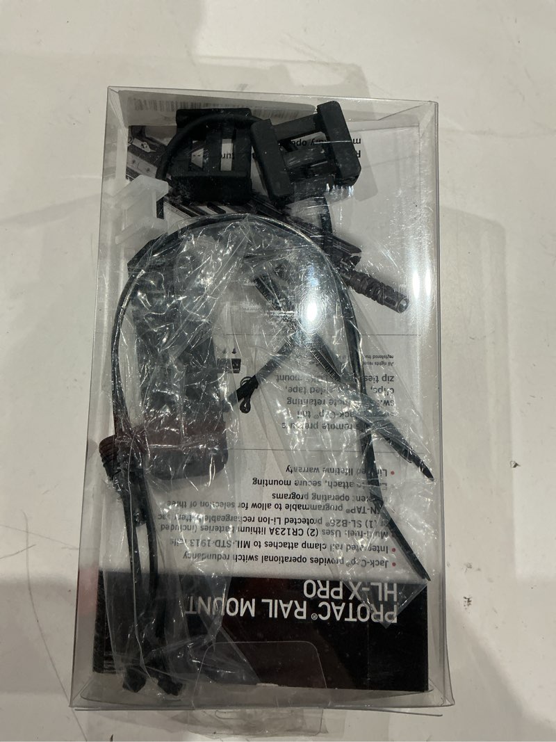 Condition photo showing As Is for Streamlight 88126 ProTac Rail Mount HL-X Pro 1000-Lumen High Candela Multi-Fuel Long Gun Light, Includes Jack-Cap, M-Lok kit, Pressure Switch, Tool, and CR123A Lithium Batteries, Black