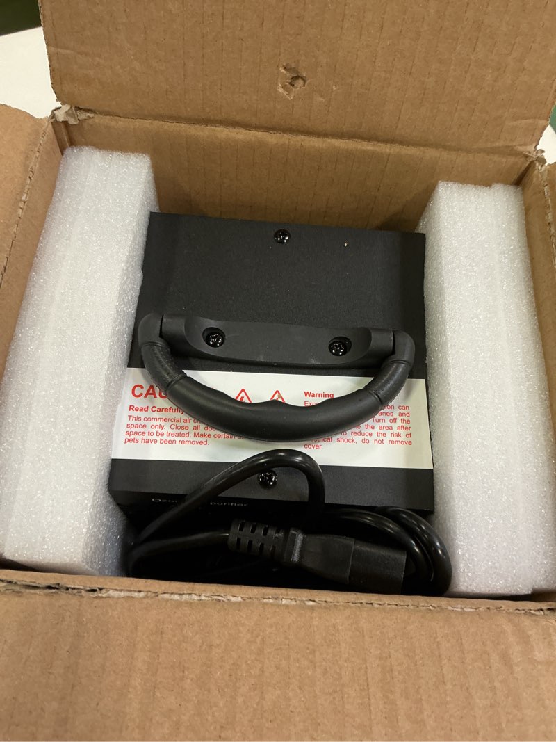 Condition photo showing Good Condition for Ozone Generator 48,000mg, Commercial Ozone Machine Odor Removal, High Capacity O3 Ionizer Air Purifier Deodorizer, Portable Mini for Car, Home, Smoke, Pets, Industrial, for 4000 Square Feet -Black