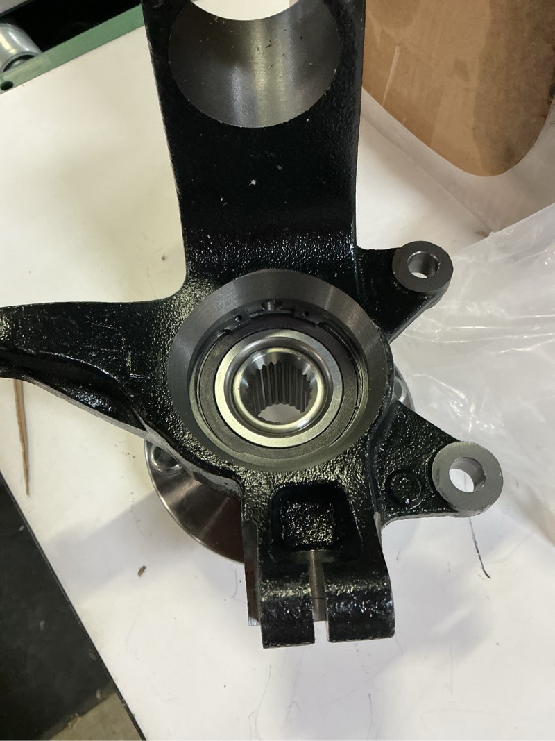 Condition photo showing As Is for mechanics choice front right steering knuckle bearing repair kit for 2006-2011 ford focus