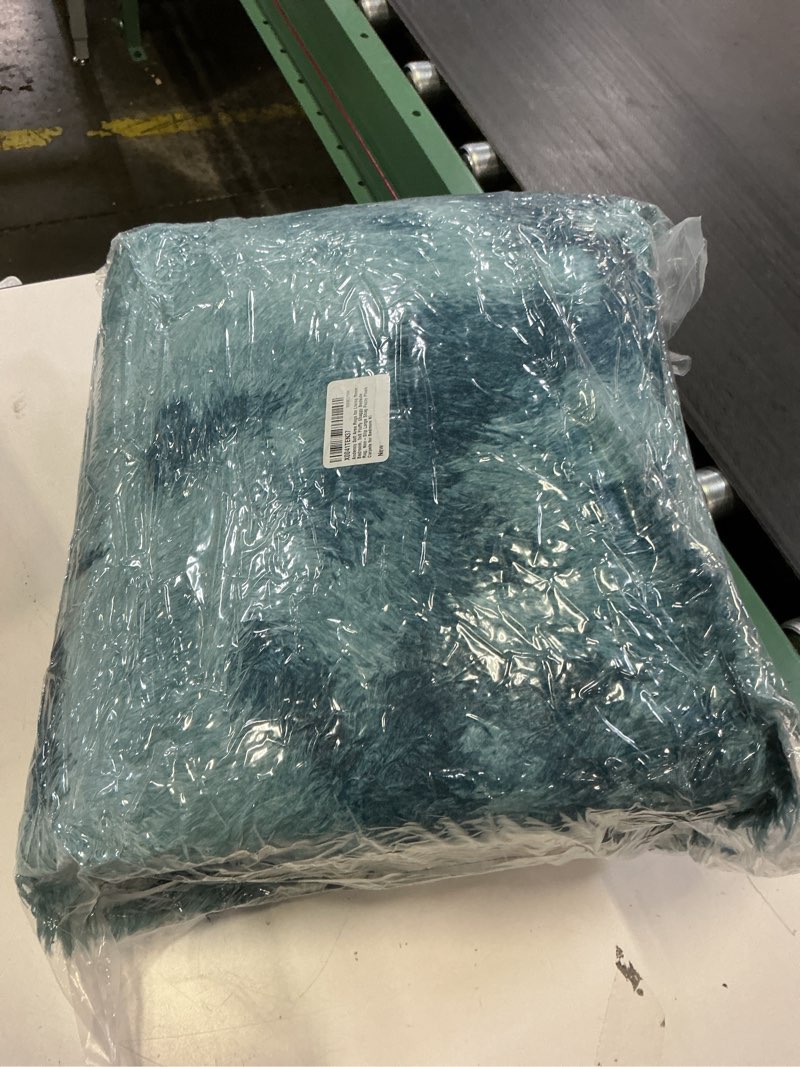 Condition photo showing New/Like New for andency soft area rugs for living room bedroom, 5x8 fluffy shaggy bedside rug, non-slip large shag fuzzy plush carpets for bedroom kids dorm nursery home decor aesthetic, tie-dyed navy blue tie-dyed navy blue 5' x 8' (rectangular)